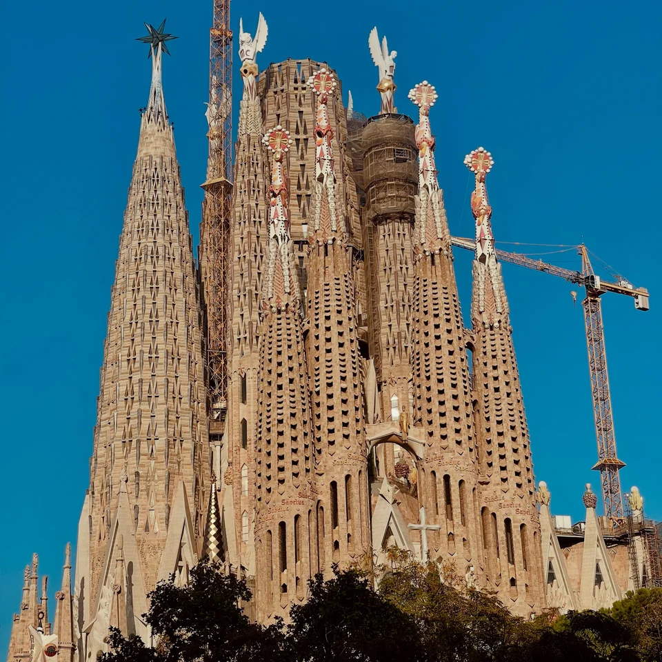 Sagrada Família in Barcelona, photographed on Santiago’s own trip